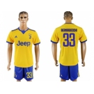 Juventus #33 Bernardeschi Away Soccer Club Jersey 1