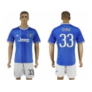 Juventus #33 Evra Away Soccer Club Jersey 1