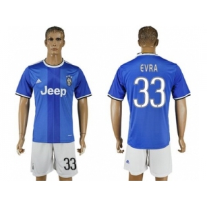 Juventus #33 Evra Away Soccer Club Jersey 1