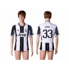 Juventus #33 Evra Home Soccer Club Jersey 2