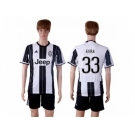 Juventus #33 Evra Home Soccer Club Jersey