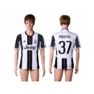 Juventus #37 Pereyra Home Soccer Club Jersey 2