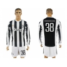 Juventus #38 Mandragora Home Long Sleeves Soccer Club Jersey