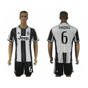 Juventus #6 Khedira Home Soccer Club Jersey 3