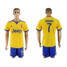 Juventus #7 Cuadrado Away Soccer Club Jersey