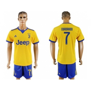 Juventus #7 Cuadrado Away Soccer Club Jersey