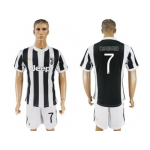 Juventus #7 Cuadrado Home Soccer Club Jersey