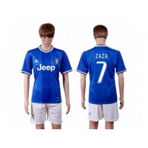 Juventus #7 Zaza Away Soccer Club Jersey 1