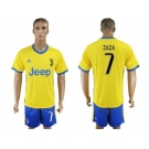 Juventus #7 Zaza Away Soccer Club Jersey