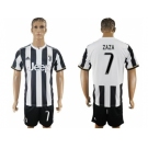 Juventus #7 Zaza Home Soccer Club Jersey 1