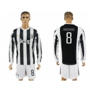 Juventus #8 Marchisio Home Long Sleeves Soccer Club Jersey