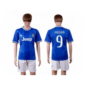 Juventus #9 Higuain Away Soccer Club Jersey 2