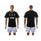 Juventus Blank Black Goalkeeper Soccer Club Jersey