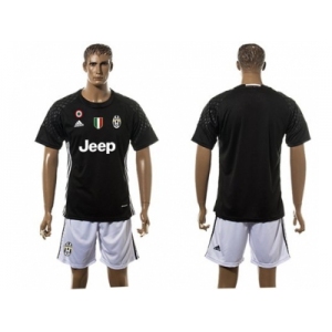 Juventus Blank Black Goalkeeper Soccer Club Jersey