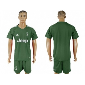 Juventus Blank Green Goalkeeper Soccer Club Jersey