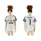 Women's Juventus #1 Buffon Sec Away Soccer Club Jersey