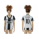 Women's Juventus #10 Del Piero Home Soccer Club Jersey