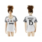 Women's Juventus #15 Barzagli Sec Away Soccer Club Jersey