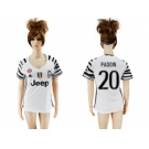 Women's Juventus #20 Padoin Sec Away Soccer Club Jersey