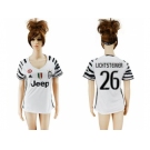 Women's Juventus #26 Lichtsteiner Sec Away Soccer Club Jersey