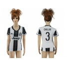 Women's Juventus #3 Chiellini Home Soccer Club Jersey1