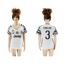 Women's Juventus #3 Chiellini Sec Away Soccer Club Jersey