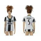 Women's Juventus #5 Dgbonna Home Soccer Club Jersey