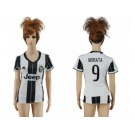 Women's Juventus #9 Morata Home Soccer Club Jersey