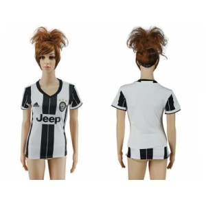 Women's Juventus Blank Home Soccer Club Jersey1