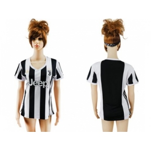 Women's Juventus Blank Home Soccer Club Jersey