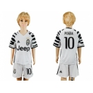 Juventus #10 Pogba Sec Away Kid Soccer Club Jersey