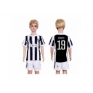 Juventus #19 Bonucci Home Kid Soccer Club Jersey