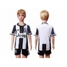 Juventus Blank Home Kid Soccer Club Jersey1