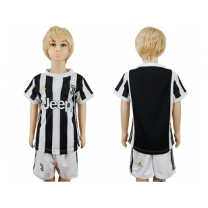 Juventus Blank Home Kid Soccer Club Jersey