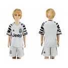 Juventus Blank Sec Away Kid Soccer Club Jersey