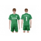 Liverpool #1 Karius Green Goalkeeper Soccer Club Jersey