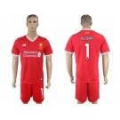 Liverpool #1 Klopp Red Home Soccer Club Jersey