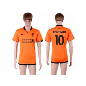 Liverpool #10 Coutinho Sec Away Soccer Club Jersey