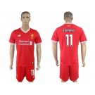 Liverpool #11 Firmino Red Home Soccer Club Jersey