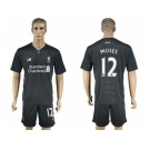 Liverpool #12 Moses Away Soccer Club Jersey