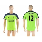 Liverpool #12 Moses Sec Away Soccer Club Jersey1