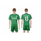 Liverpool #13 Manninger Green Goalkeeper Soccer Club Jersey