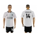 Liverpool #14 Henderson Away Soccer Club Jersey1