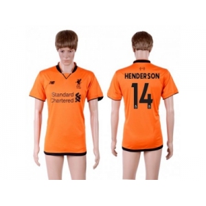 Liverpool #14 Henderson Sec Away Soccer Club Jersey