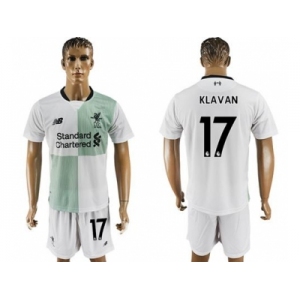 Liverpool #17 Klavan Away Soccer Club Jersey1