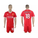 Liverpool #18 Alberto.M Red Home Soccer Club Jersey