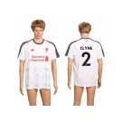 Liverpool #2 Clyne Away Soccer Club Jersey