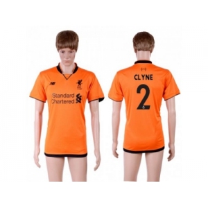 Liverpool #2 Clyne Sec Away Soccer Club Jersey