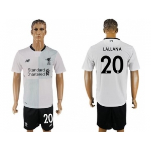 Liverpool #20 Lallana Away Soccer Club Jersey1