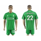 Liverpool #22 Mignolet Green Goalkeeper Soccer Club Jersey2